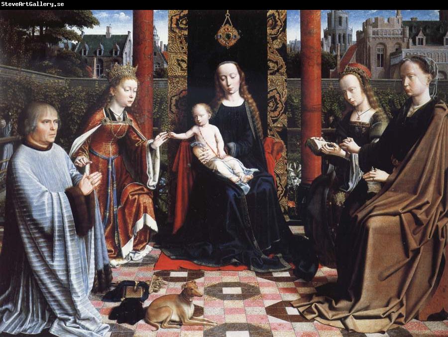 Gerard David THe Virgin and Child with Saints and Donor